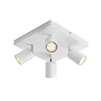 STRAHLER Baunach 4-flammig 25/25/14.4 cm - Weiß, Metall (25/25/14.4cm) - Nettlife