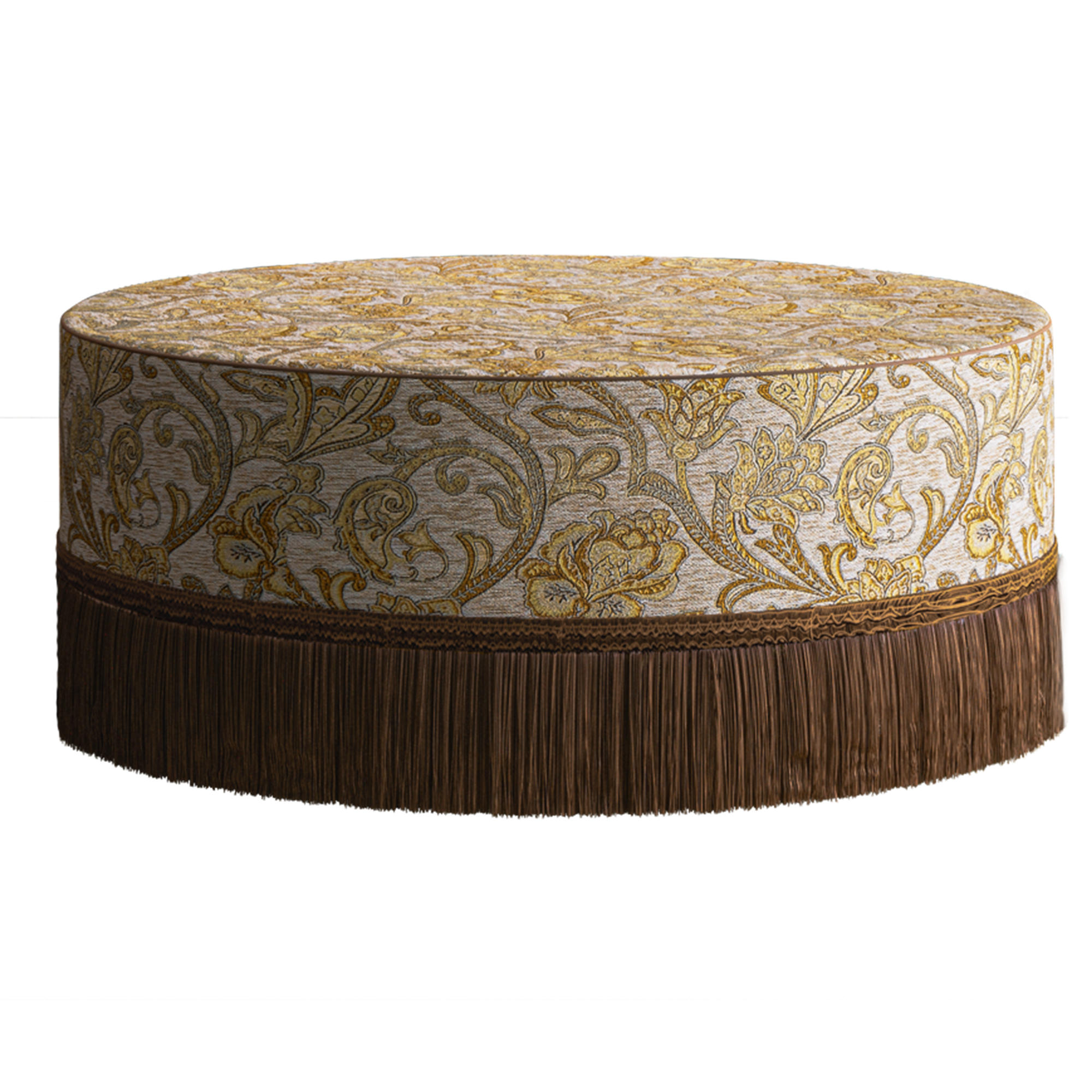 RUNDER Couchtisch, Braun - Braun, Textil (104/104/41cm) - Vercart