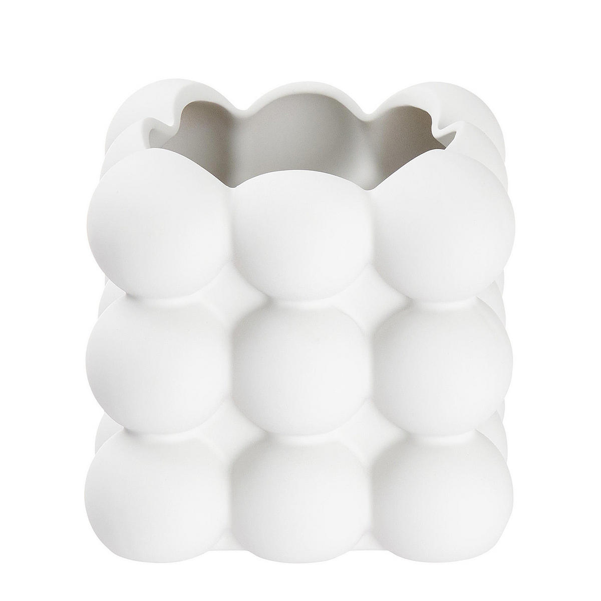 BLUMENTOPF Bubble - Weiß, Keramik (12cm) - Butlers
