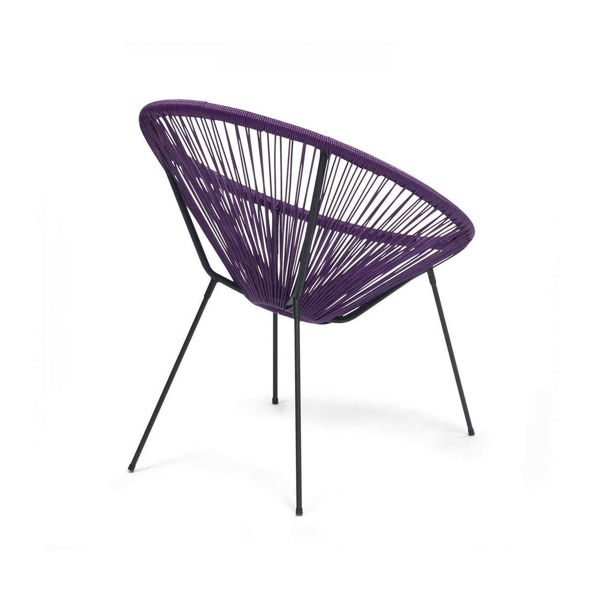 GARTENSTUHL Lila 70/76/80 cm - Lila, Metall (70/80/76cm) - Mobili Rebecca