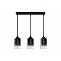 PENDELLEUCHTE GRAF - Transparent/Anthrazit, Glas/Metall (10/65/80cm) - kiki design