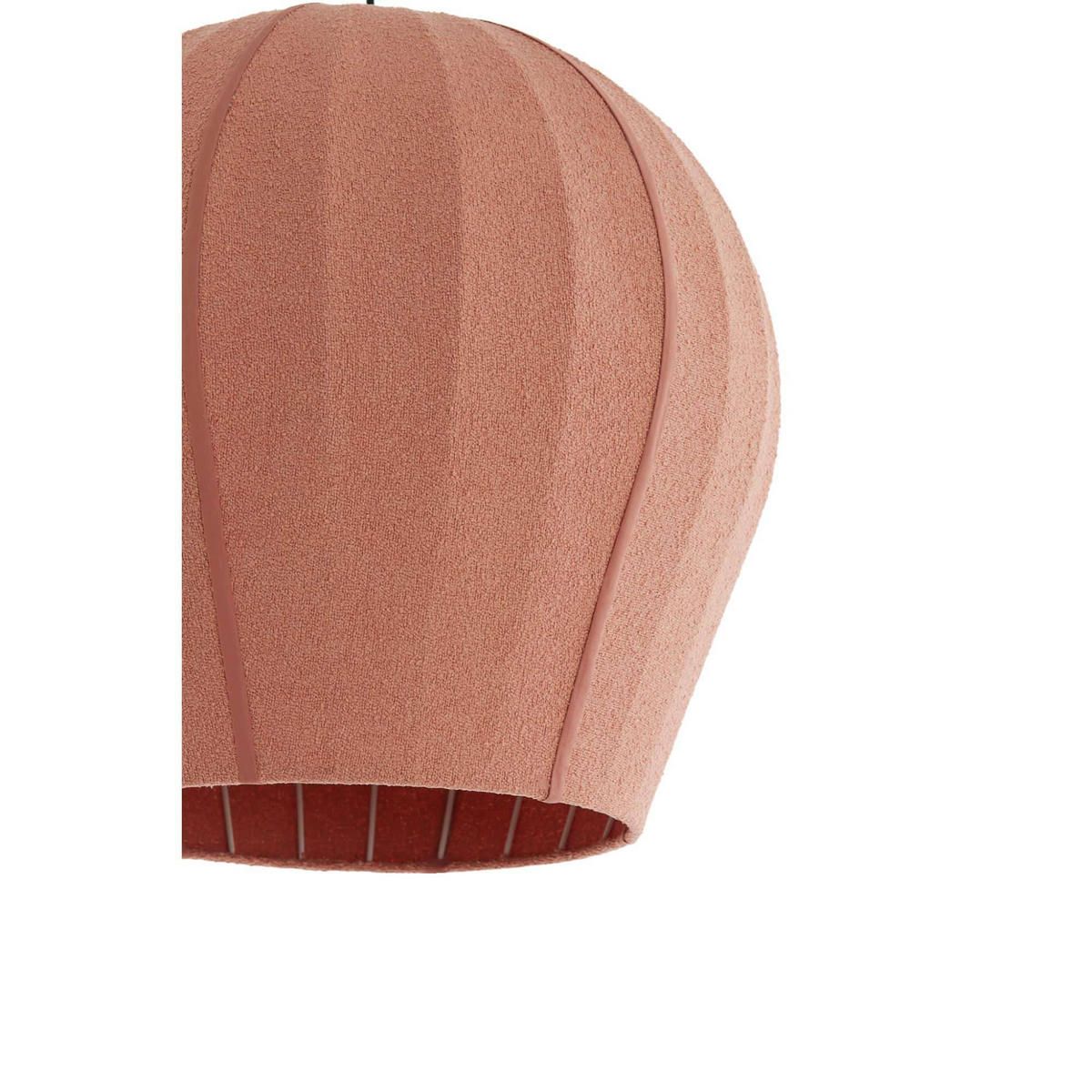 HÄNGELAMPE Zagori Rot 35/35/33 cm - Rot, Textil (35/35/33cm) - Light & Living