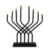 ADVENTSLEUCHTER LED 8 Lichter 32/27 cm - Schwarz, Metall (27/32/6.5cm)