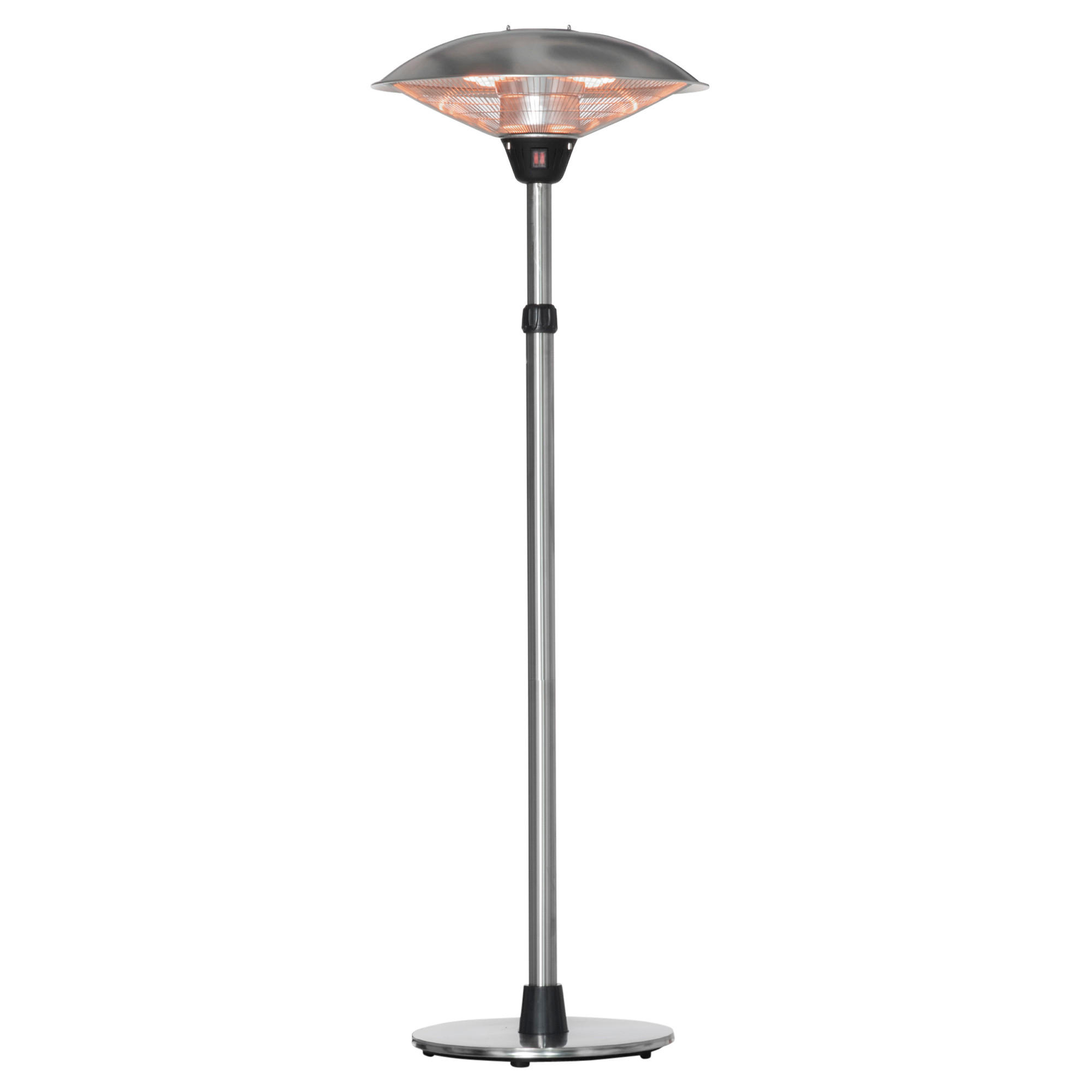 HEIZSTRAHLER DE-18918 3000 W, 3 Heizstufen, höhenverstellbar Silber - Silberfarben, Metall (58.5/200/58.5cm) - ComfortXL