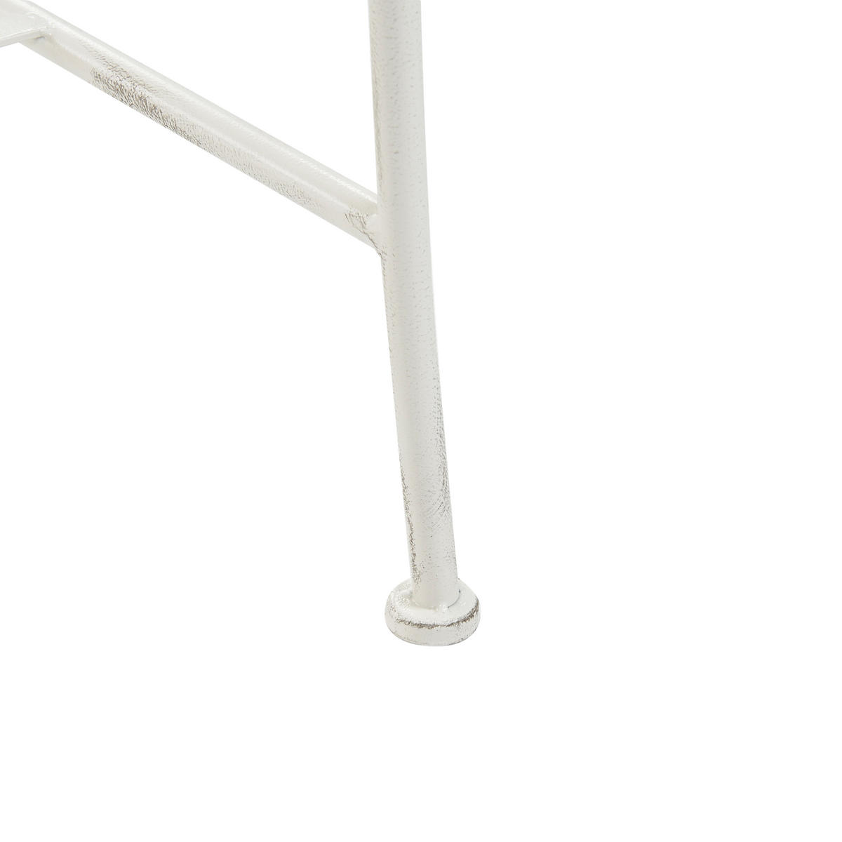ZAHRADNÍ LAVICE 130 cm Kov Krémově bílá Gualea - bílá/krémová, kov (130/97/61cm) - Beliani