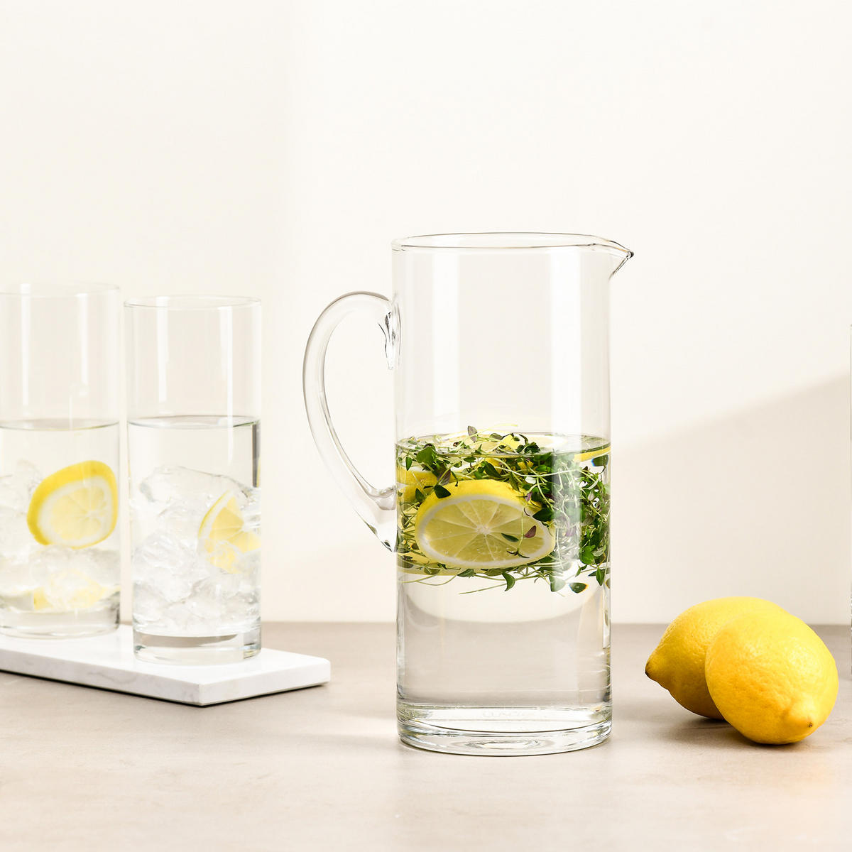 KRUG, 1 Stk., 1300 ml, Handgemacht - Transparent, Glas (1.3L) - Krosno Glass