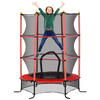KINDERTRAMPOLIN - Rot, Kunststoff/Metall (163/163cm) - HOMCOM
