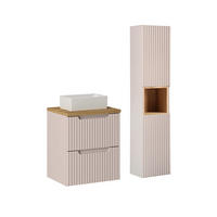 KOUPELNOVÝ NÁBYTEK 50.4cm Riva 2er-Set Kašmír - kašmírová, kompozitní dřevo (50.4/59/40cm) - Petits-meubles