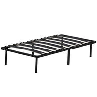 BETT Schwarz 90/190/33 cm - Schwarz, Metall - PANGIVO