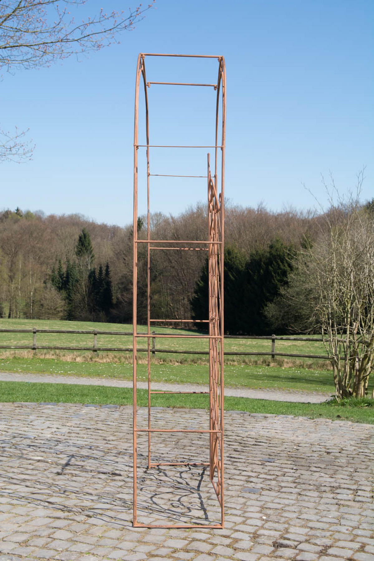 ROSENBOGEN Metall Antik Braun - Braun, Metall (120/220/40cm) - CLP