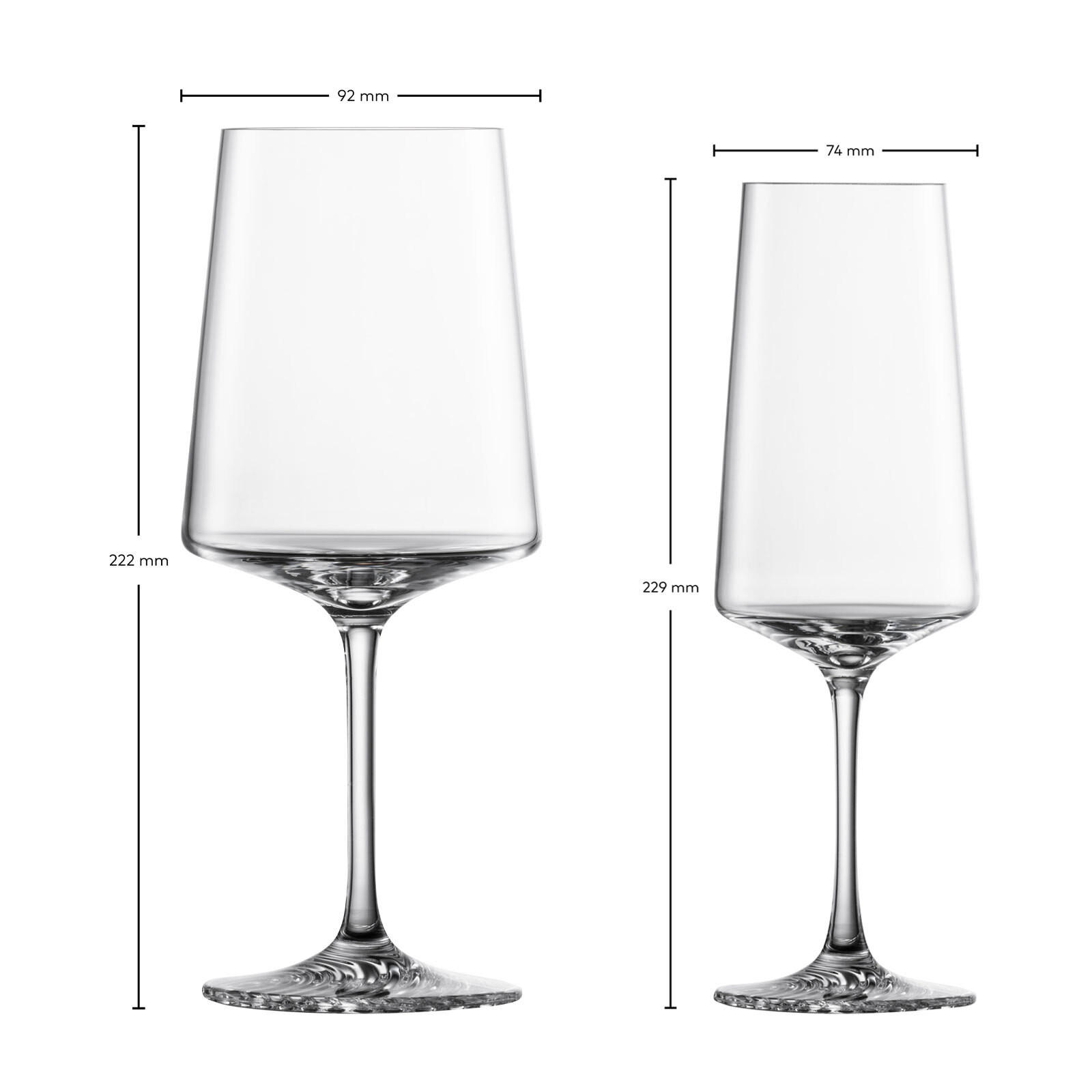 WEIN- & CHAMPAGNERGLÄSERSET ECHO transparent 8er Set - Transparent, Glas - Zwiesel Glas