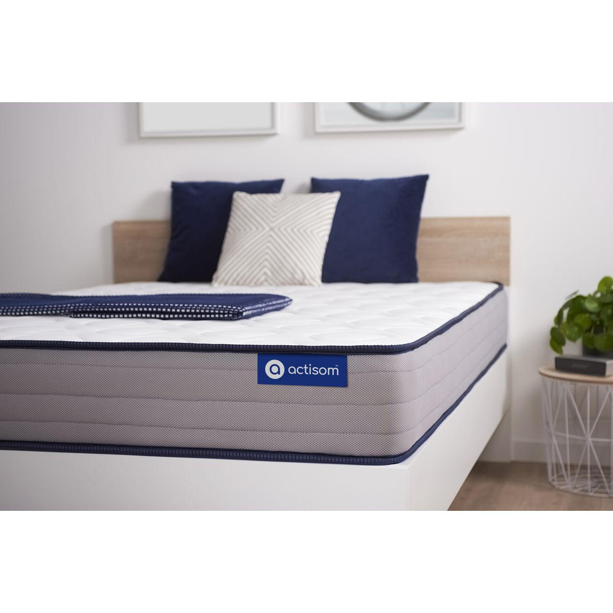 MATRATZE Actilatex form Latex und Memory-Schaum 90 x 200 cm h3 - Weiß, Textil (90/200cm) - ACTISOM