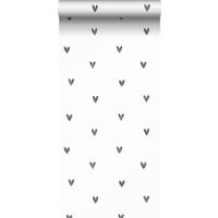 TAPETE Herzchen 53 cm x 10.05 m - Schwarz, Papier (53/0.1cm) - Sanders & Sanders