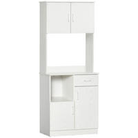 BUFFET DE-10995 4 Türen Weiß - Weiß, Holzwerkstoff (41/178/71cm) - ComfortXL