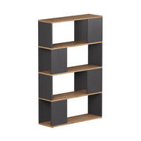 RAUMTEILER Eneos Anthrazit/Goldkraft Eiche 80 x 124.5 cm - Honigeiche/Anthrazit, Holzwerkstoff (80/124.5/24cm) - Vicco