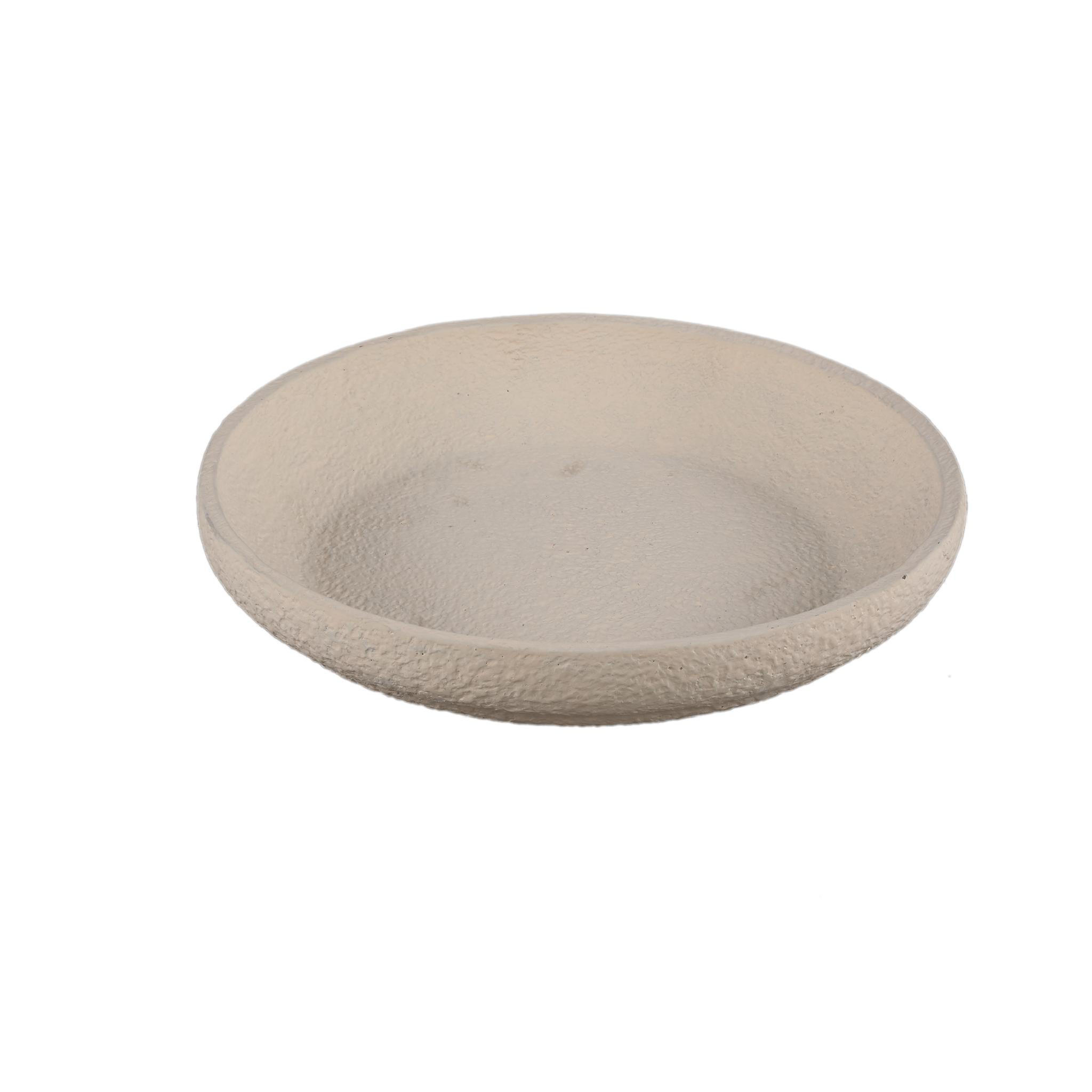 SCHALE Hillie Beige 35/35/6cm - Beige, Stein (6cm) - PTMD Collection