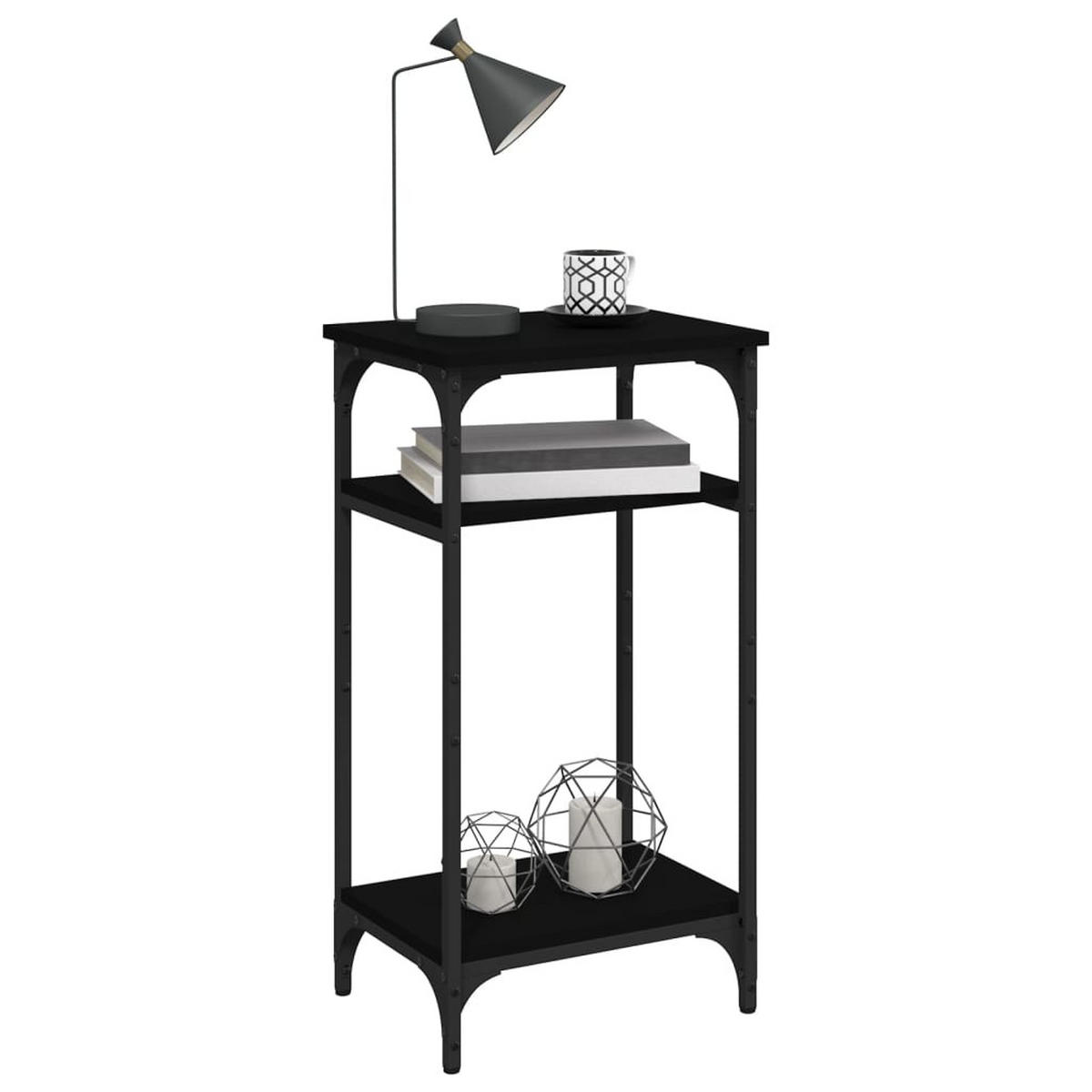 BEISTELLTISCH Schwarz 40x30x75 cm Holzwerkstoff - Schwarz, Holzwerkstoff (40/30/75cm) - furnicato