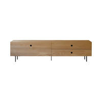 TV-SCHRANK Jeanne Natur aus Eiche - Naturfarben, Holz (200/50/40cm) - Tikamoon