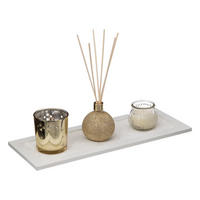 DUFTSET Kerze & Diffusor goldfarben - Goldfarben, Glas (14/21/37cm) - Atmosphera Createur d´interieur