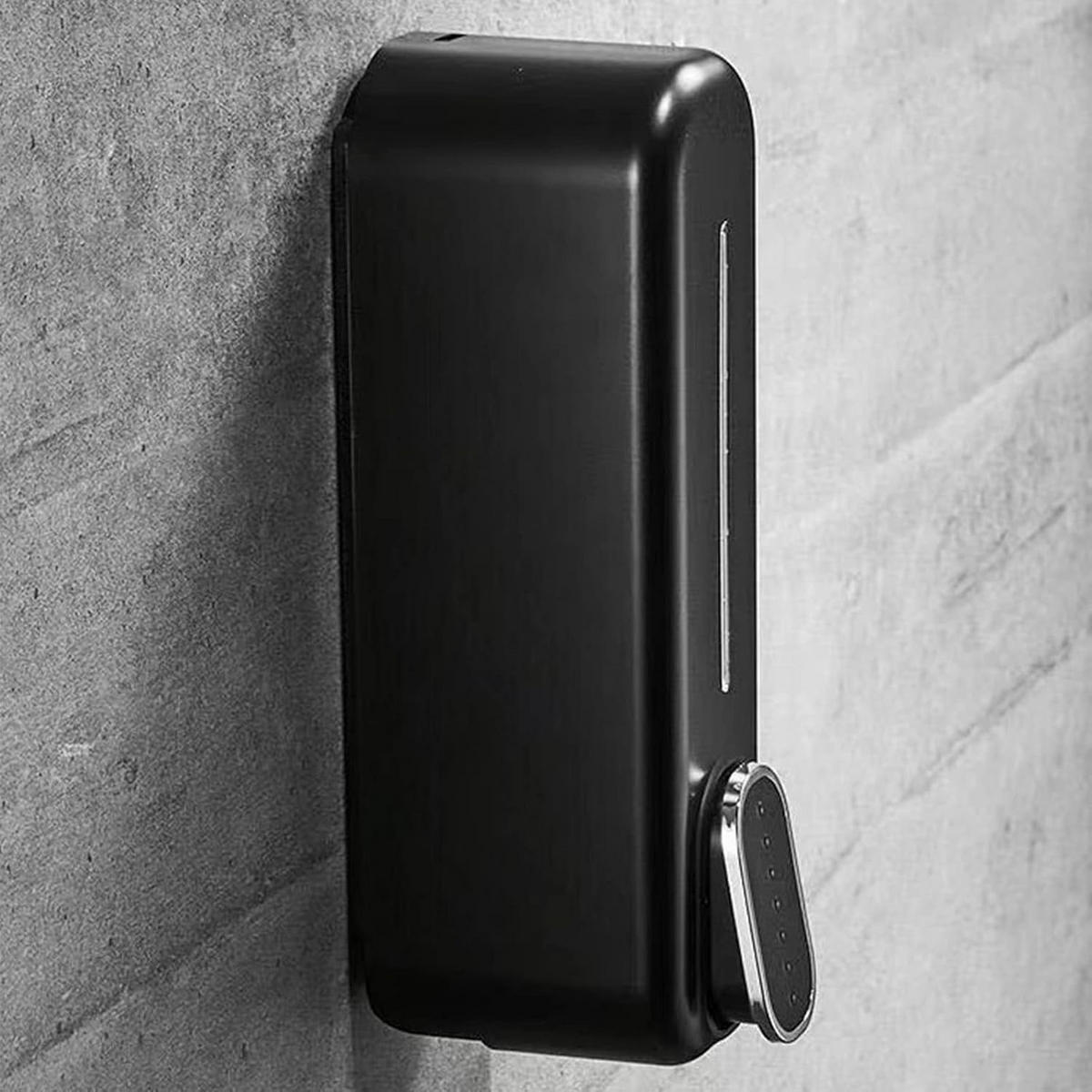 SEIFENSPENDER , Manueller Seifenspender 350 ml - Schwarz, Kunststoff (6/7.5/21cm) - BELZ