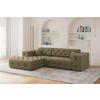 ECKSOFA Chantal In Moly - Grün, Holzwerkstoff/Textil (266/171cm) - Fun Möbel