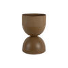 BLUMENTOPF Tonar Braun Ø25.5/39 cm - Braun, Metall (39cm) - Present Time