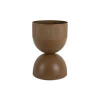 BLUMENTOPF Tonar Braun Ø25.5/39 cm - Braun, Metall (39cm) - Present Time