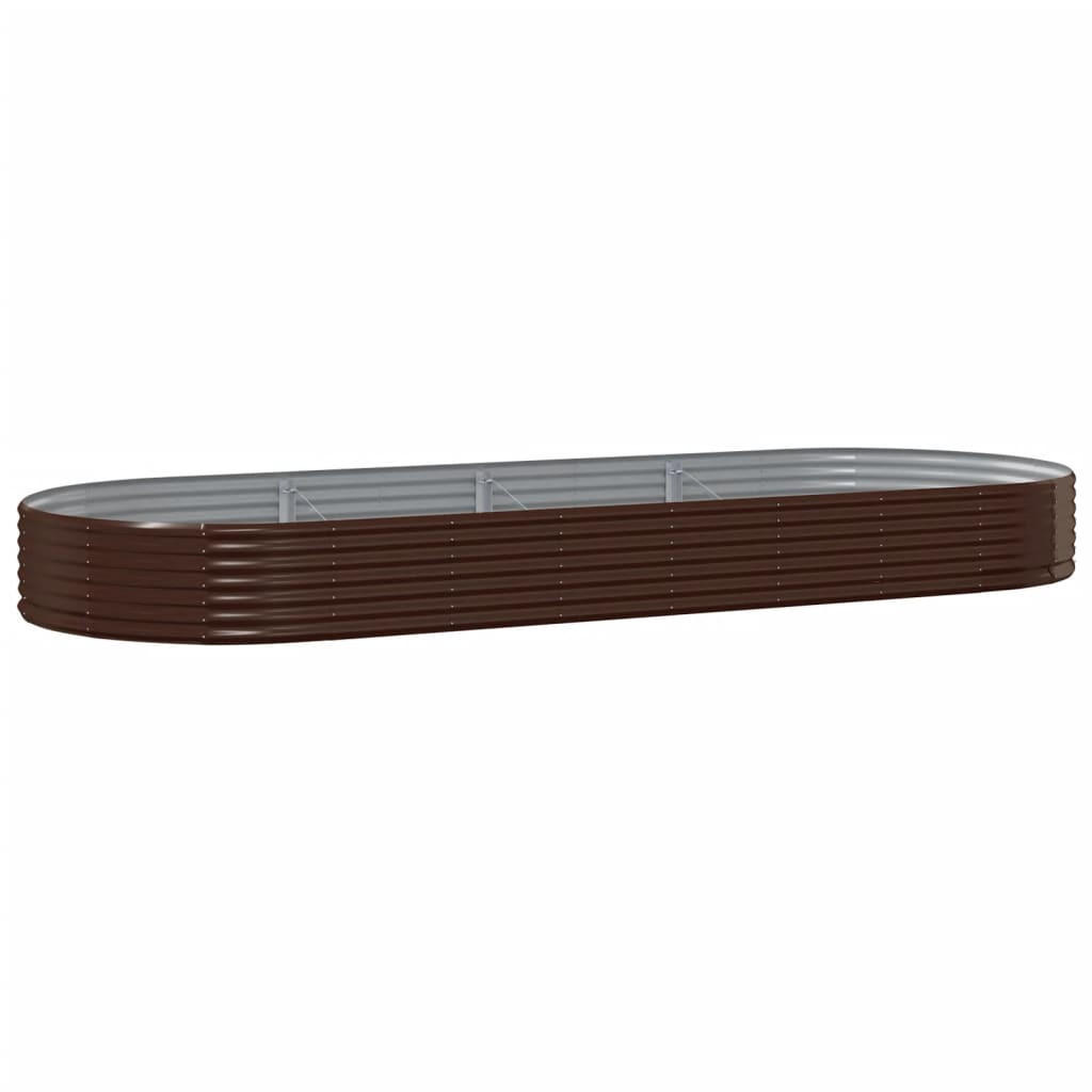 furnicato Hochbeet Braun 140x36x373 cm
