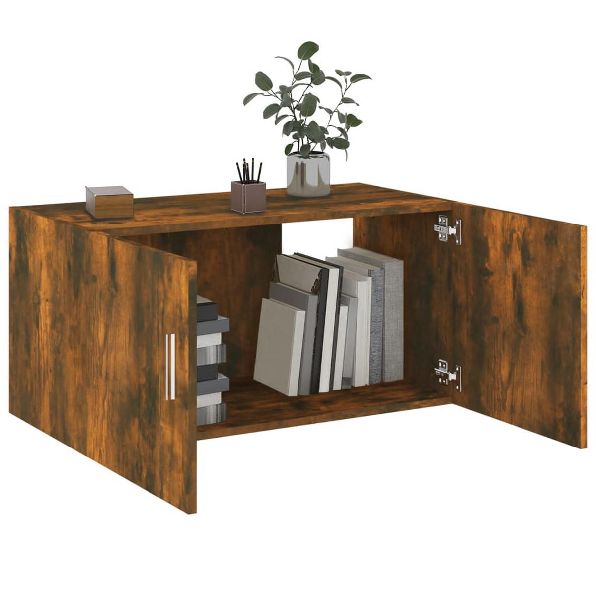 WANDSCHRANK Räuchereiche 80/39/40 Cm Holzwerkstoff - Braun, Holzwerkstoff (39/40/80cm) - vidaXL