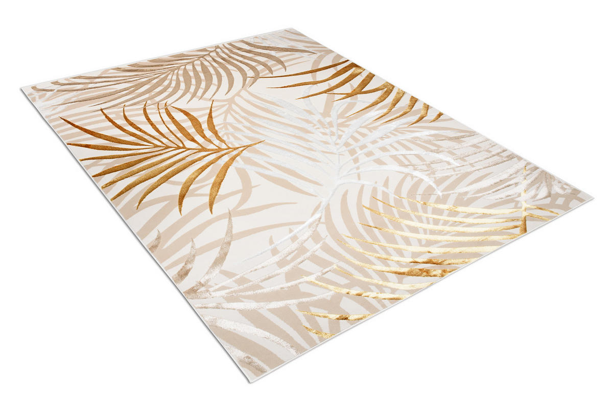 TEPPICH GOLDEN Creme 200/300 cm - Creme, Kunststoff (200/300cm) - Tapiso