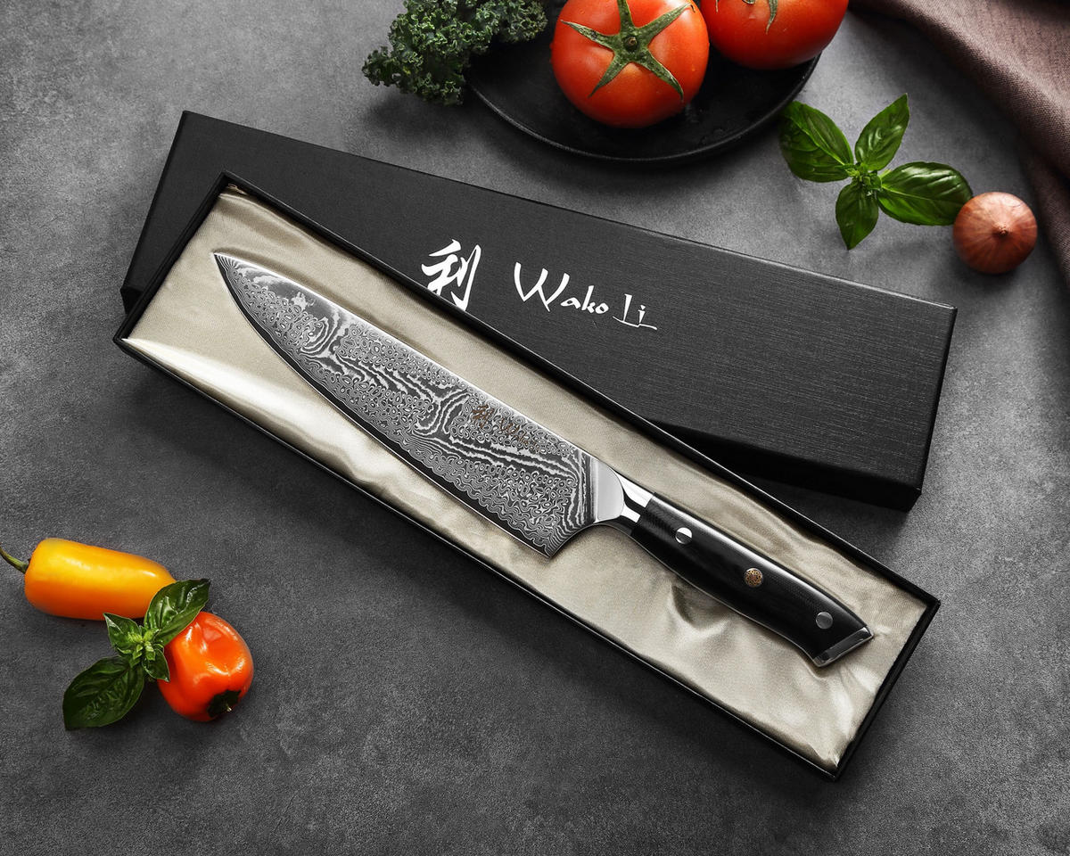 CHEFMESSER 20 cm - Schwarz, Metall (33cm) - Wakoli