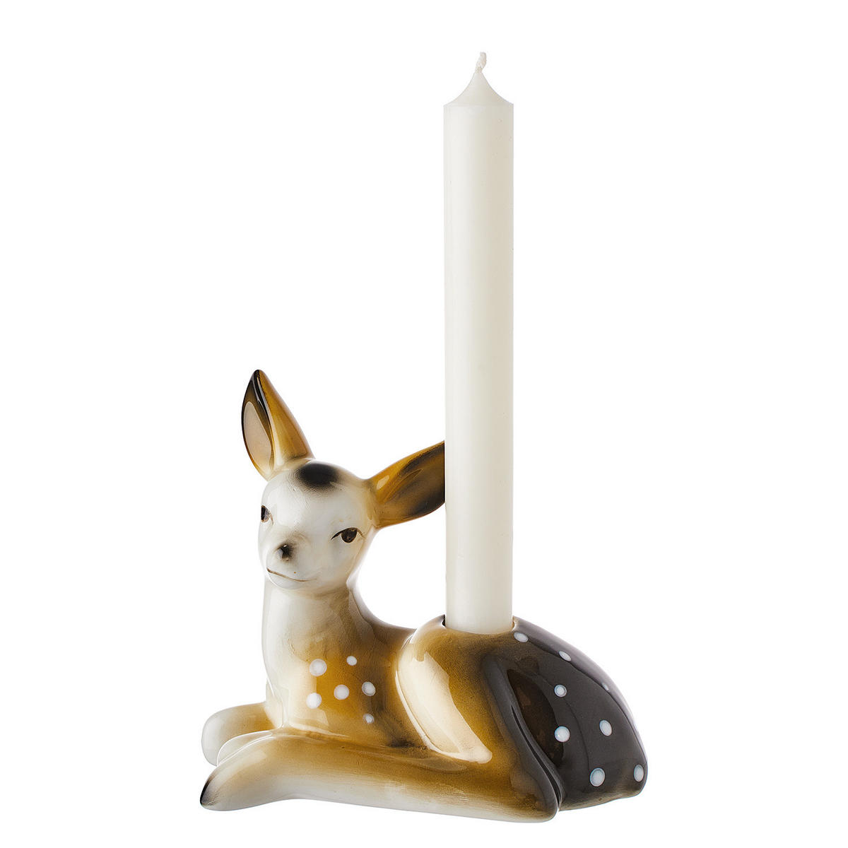 KERZENHALTER Enchanted Forest - Braun, Keramik (9/13/15cm) - Butlers