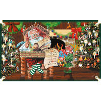 CHRISTBAUMSCHMUCK Adventskalender mit Figuren Mehrfarbig 4cm (Glas / 24 Stk.) - Multicolor, Glas (3/4/3cm) - Krebs Glas Lauscha