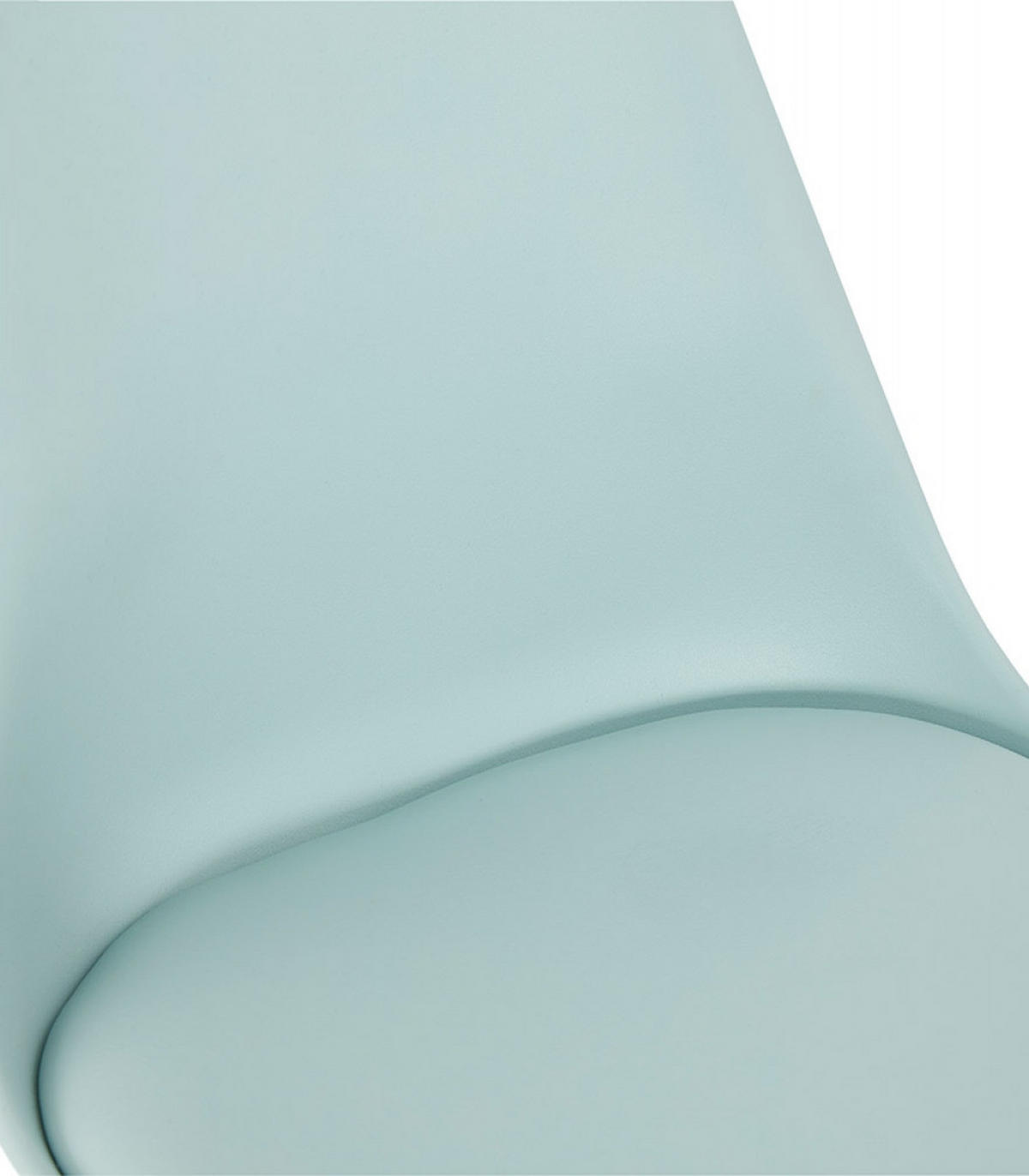 STUHL Kunstleder Holzgestell Skandinavisch, Türkis 48x56x83 cm - Türkis/Blau, Eichenholz/Holz (48/83/56cm) - KADIMA DESIGN