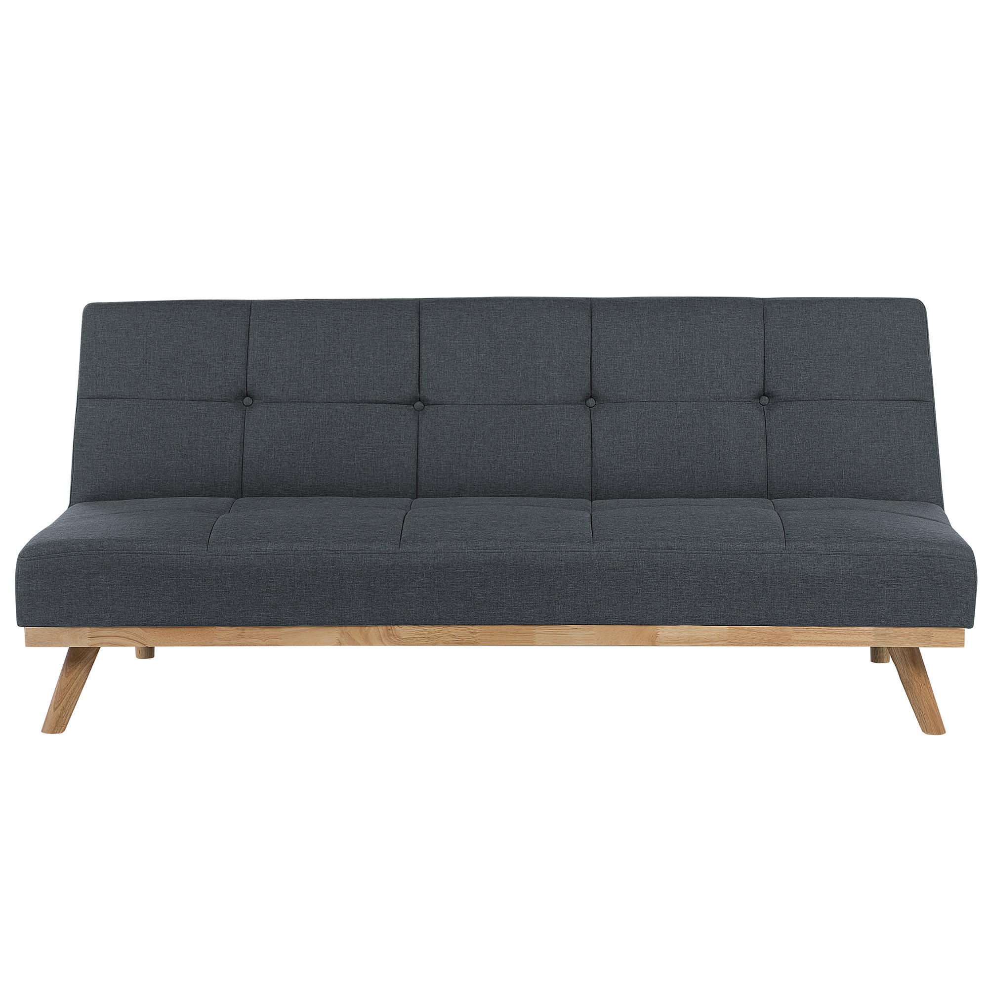 3-SITZER-SCHLAFSOFA dunkelgrau Froya - Grau, Textil (183/80/80cm) - Beliani