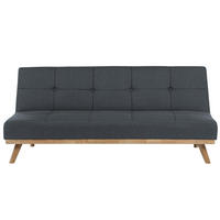 3-SITZER-SCHLAFSOFA dunkelgrau Froya - Grau, Textil (183/80/80cm) - Beliani