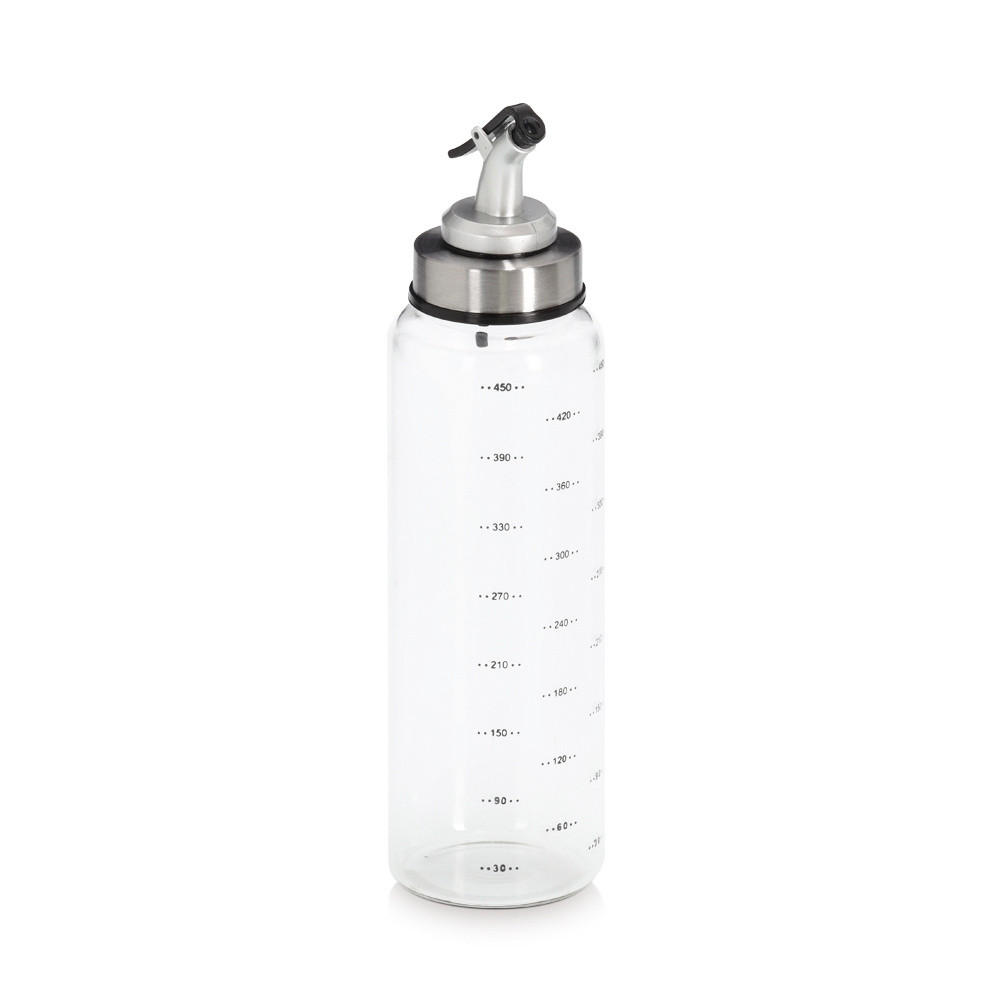 ÖL- UND ESSIGFLASCHE Essentials 500 ml - Transparent, Glas (6.5/24.5/6.5cm) - ZELLER