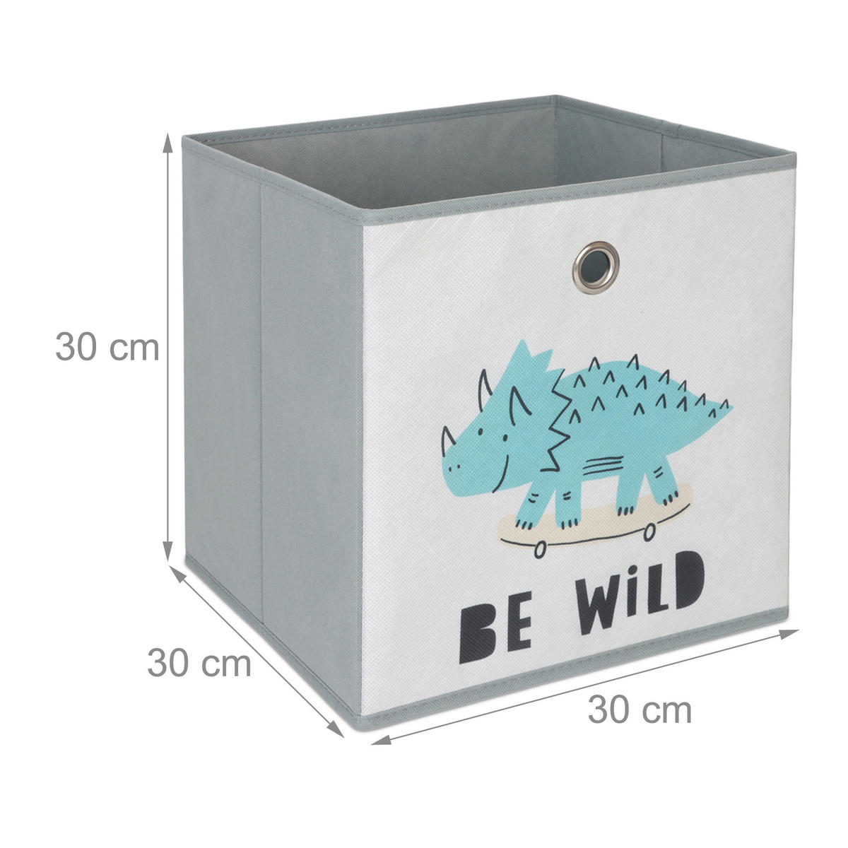 3xKINDERAUFBEWAHRUNGSBOXEN - Multicolor, Wellpappe/Textil (30/30cm) - Relaxdays