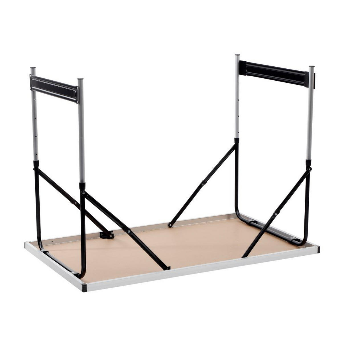 UNIVERSALTISCH, Campingtisch, Maße 100 x 60 cm - Transparent, Metall (100/60/60cm)