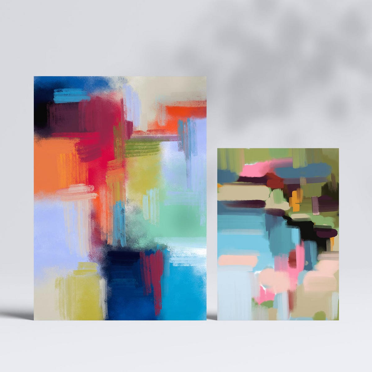 POSTER Set Mit 6 Victorian Shades 1 In Farbenfrohe Zusammenfassungen A3 & A4 Rahmenlos - Klar, Papier (29/3cm) - Nacnic