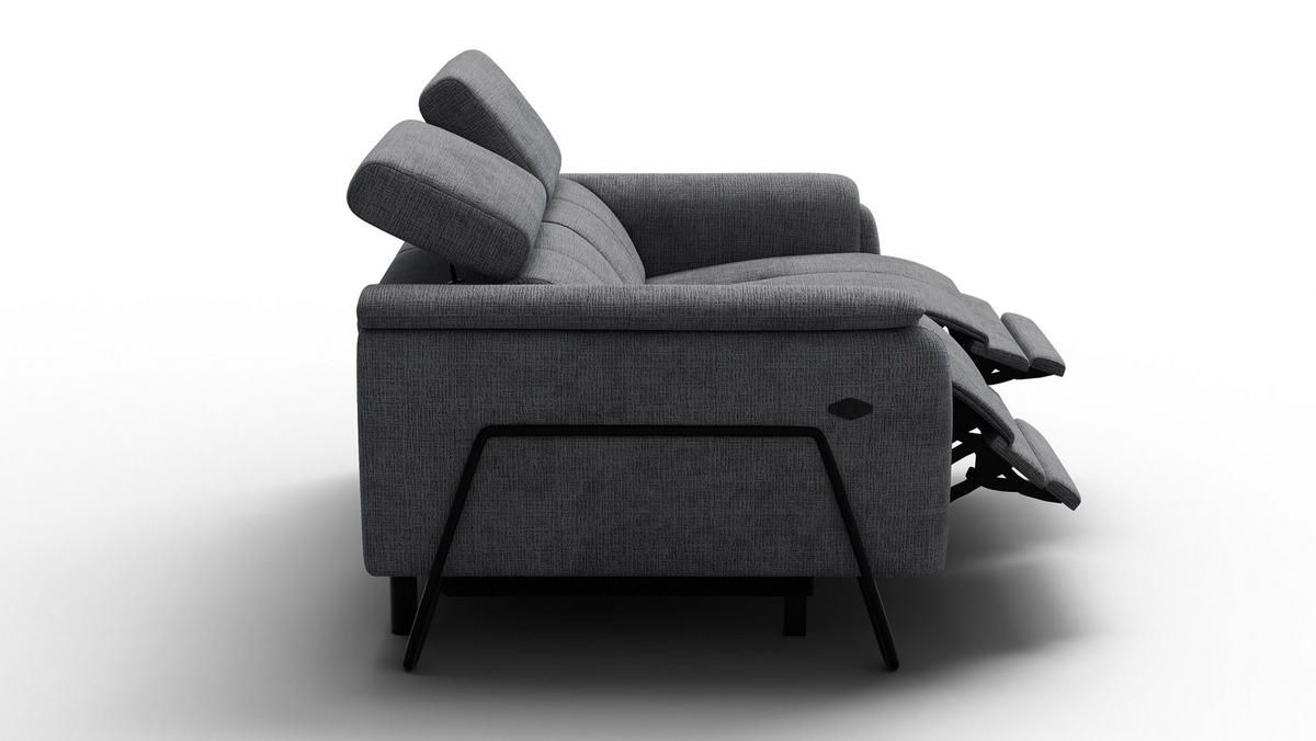 RELAXSOFA RODEN 2-Sitzer, dunkelgrau - Dunkelgrau, Holz/Textil (152/82/103cm) - Courtois Laville