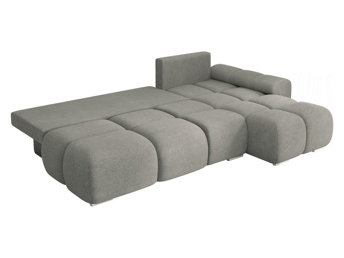 ECKSOFA Bestii, Seite: Links - Schwarz/Grau, Holz/Kunststoff (270/183cm) - MIRJAN24