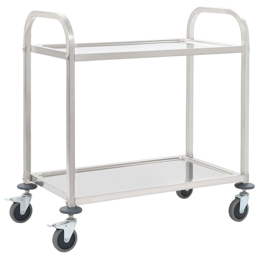 Deluke Servierwagen Silber 95x83.5x45 cm