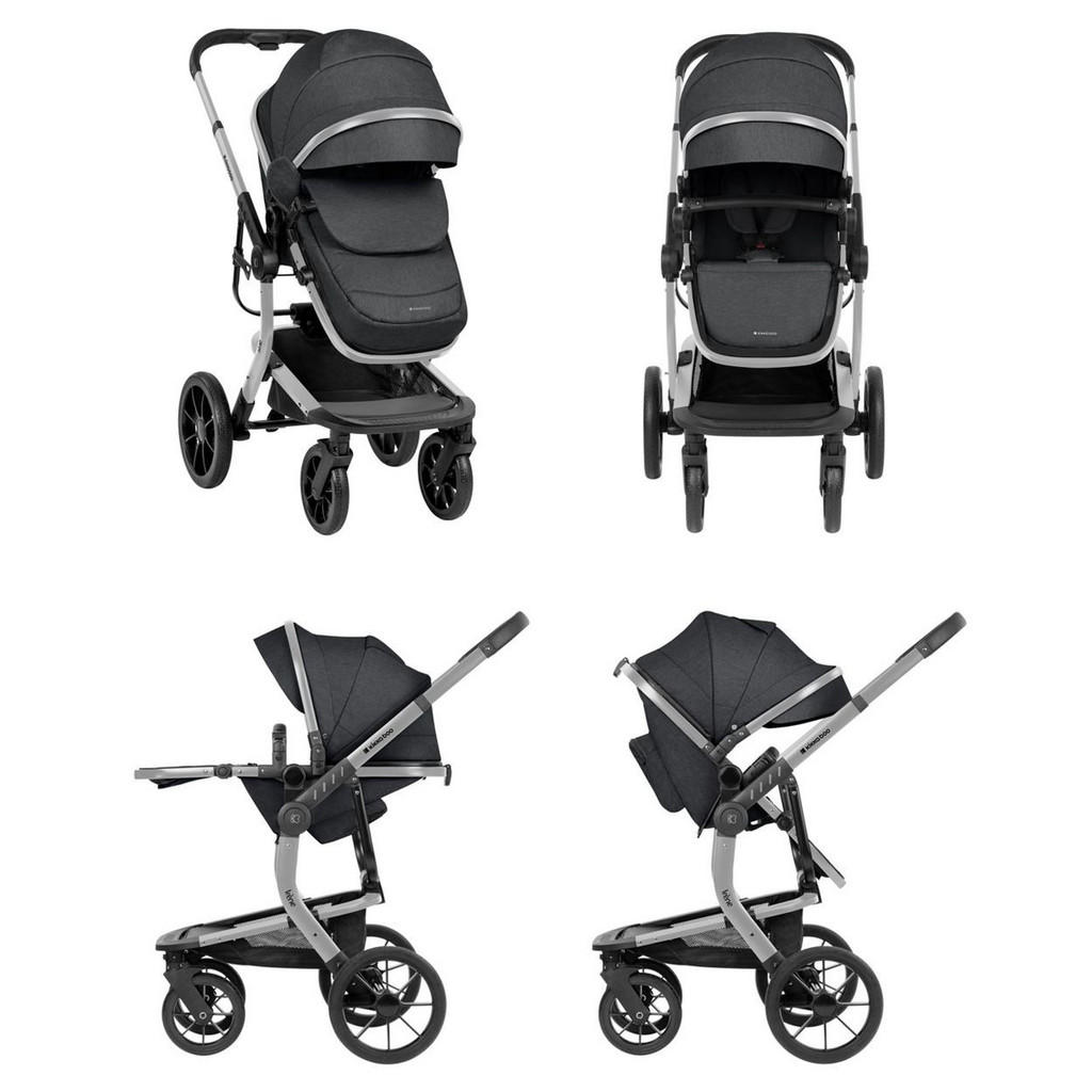 Thumbnail - Kikka boo Kombikinderwagen, Grau, Metall, 63x107x63 cm, unisex, Baby on Tour, Kinderwagen & Buggys, Kombikinderwagen