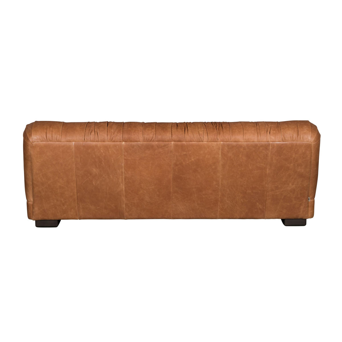 SOFA 3-SITZER Douglas Leder Cognac/ Braun - Pastellblau/Braun, Leder (214/78/102.5cm) - Dutchbone
