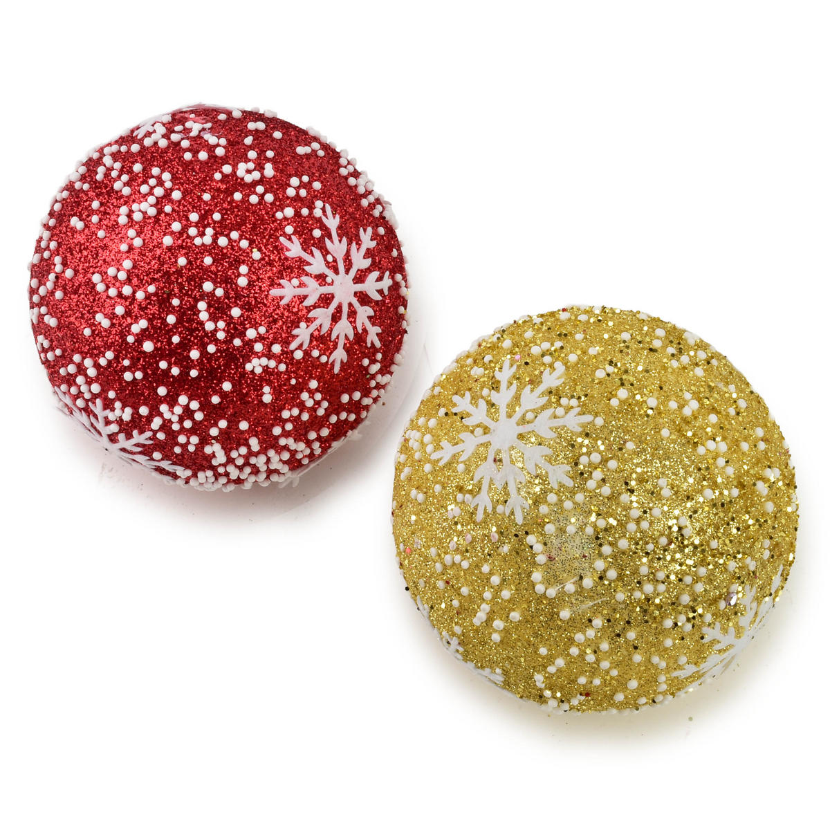 CHRISTBAUMKUGEL SANTA LILA 10 cm aus Styropor - Rot, Kunststoff (10/10/10cm) - Mondex