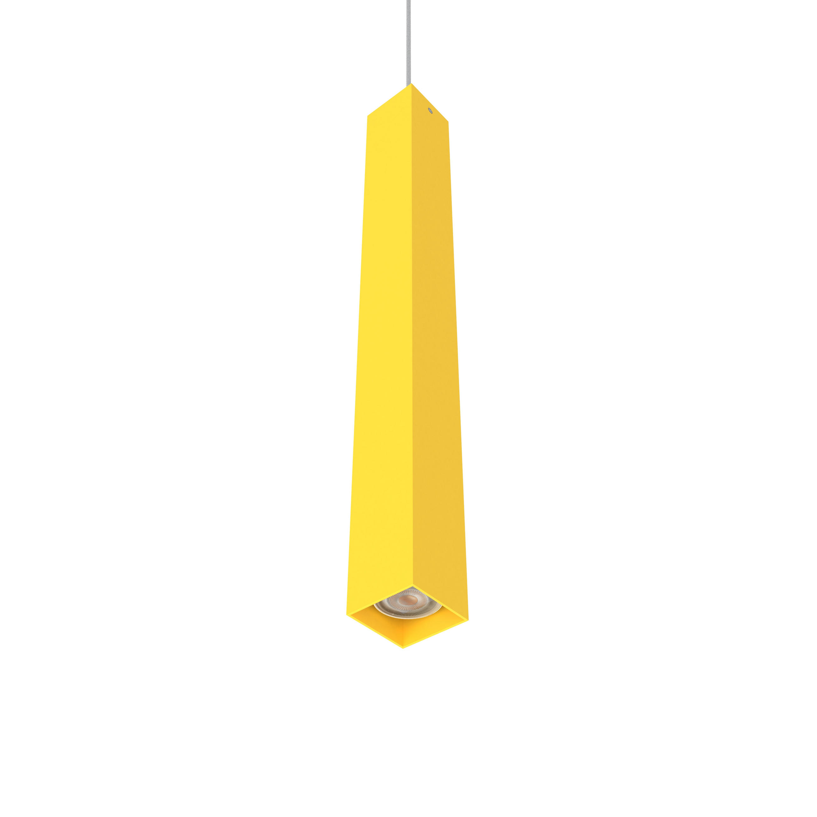 HÄNGELEUCHTE Cube H60 - Gelb, Metall (6/6/60cm) - Lumicom