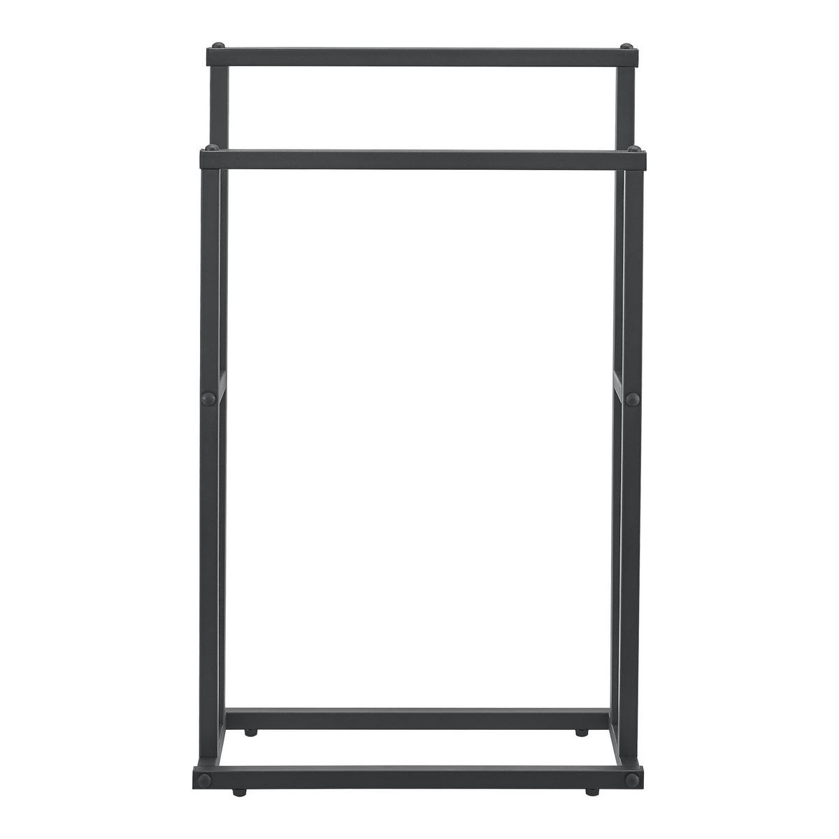 HANDTUCHSTÄNDER Omalo - Schwarz, Metall (48/78/24cm) - [en.casa]