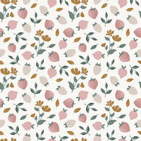 VLIESTAPETE Erdbeere 50 cm x 10m, Rosa - Pink, Papier (50/1000cm) - Lilipinso