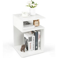 BEISTELLTISCH 50cm Wei& - Weiß, Holz (33/33/50cm) - COSTWAY